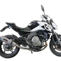 GPR escape compatível com  Cf Moto 400 NK 2021-2023, New Grand Prix Evo Titanium, Escape legal, homologado, silenciador com catalisador, db killer removível e tubo de ligação específico 