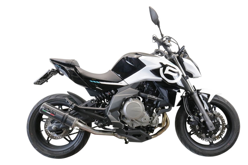 GPR escape compatível com  Cf Moto 400 NK 2019-2020, M3 Poppy , Escape legal, homologado, silenciador com catalisador, db killer removível e tubo de ligação específico 