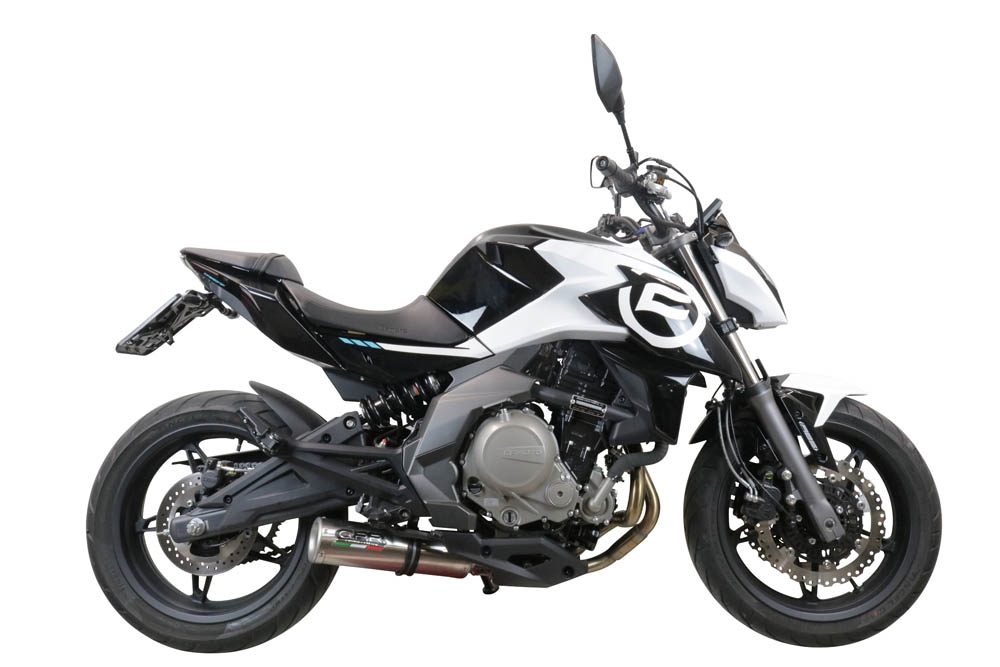 Escape compatível com Cf Moto 650 Mt 2019-2020, M3 Inox , Escape homologado, legal para mercados NÃO europeus, incluindo tubo de ligação e db killer removível 