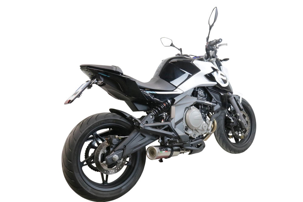 Escape compatível com Cf Moto 650 Mt 2019-2020, M3 Inox , Escape homologado, legal para mercados NÃO europeus, incluindo tubo de ligação e db killer removível 