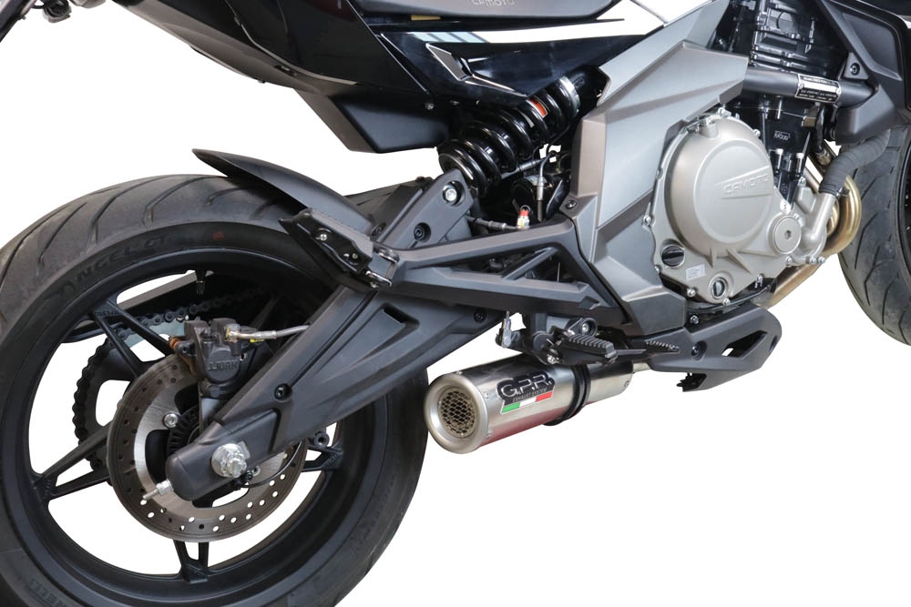 Escape compatível com Cf Moto 650 Mt 2019-2020, M3 Inox , Escape homologado, legal para mercados NÃO europeus, incluindo tubo de ligação e db killer removível 