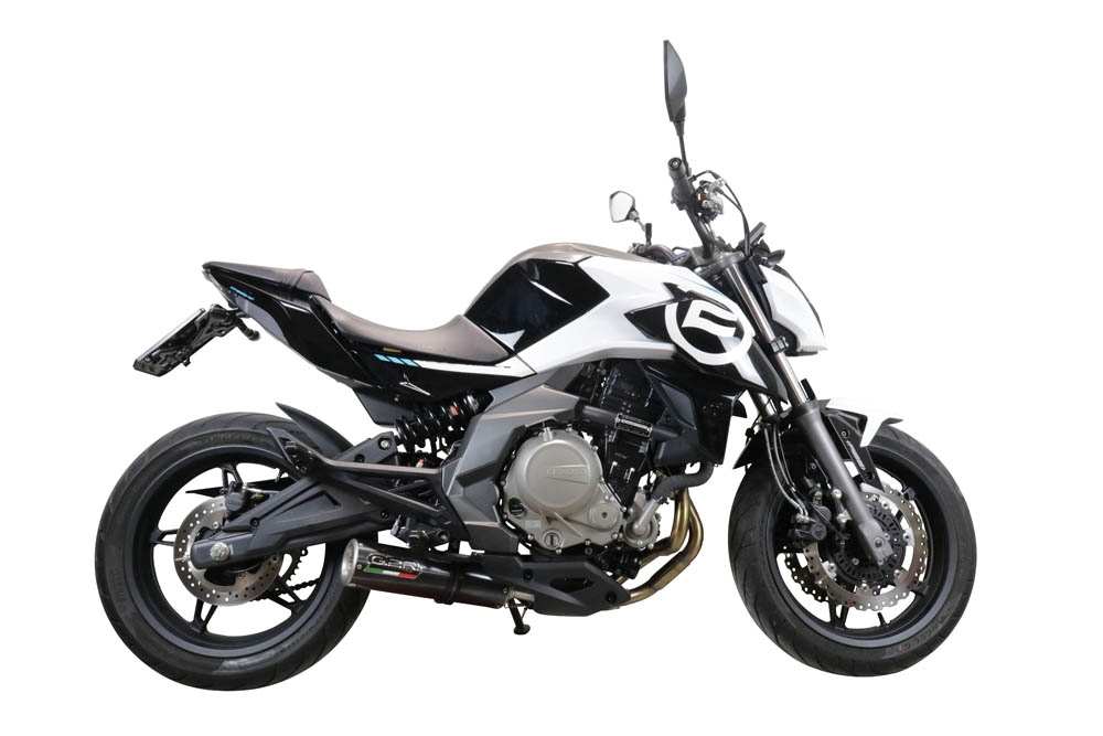 Escape compatível com Cf Moto 650 Nk 2021-2024, M3 Poppy , Escape homologado, legal para mercados NÃO europeus, incluindo tubo de ligação e db killer removível 