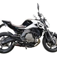 Escape compatível com Cf Moto 650 Nk 2021-2024, M3 Poppy , Escape homologado, legal para mercados NÃO europeus, incluindo tubo de ligação e db killer removível 