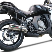 Escape compatível com Cf Moto 650 Gt 2022-2024, M3 Titanium Natural, Escape legal, homologado, silenciador com db killer removível e tubo de ligação específico 
