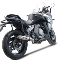 Escape compatível com Cf Moto 650 Gt 2022-2024, Deeptone Inox, Sistema homologado con coletor semi-completo, incluindo db killer removível e tubo de ligação 