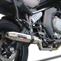 Escape compatível com Cf Moto 650 Gt 2022-2024, Deeptone Inox, Sistema homologado con coletor semi-completo, incluindo db killer removível e tubo de ligação 