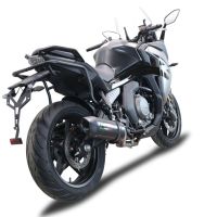 Escape compatível com Cf Moto 650 Gt 2022-2024, Furore Poppy, Sistema homologado con coletor semi-completo, incluindo db killer removível e tubo de ligação 