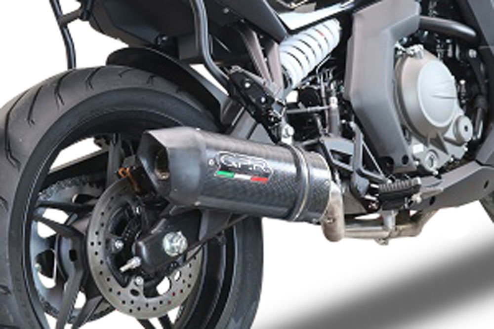 Escape compatível com Cf Moto 650 Gt 2022-2024, Furore Poppy, Sistema homologado con coletor semi-completo, incluindo db killer removível e tubo de ligação 