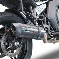 Escape compatível com Cf Moto 650 Gt 2022-2024, Furore Poppy, Sistema homologado con coletor semi-completo, incluindo db killer removível e tubo de ligação 