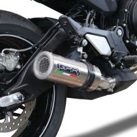 Escape compatível com Cf Moto 700 CL-X Heritage 2025-2026, M3 Titanium Natural, Escape legal, homologado, silenciador com db killer removível e tubo de ligação específico 