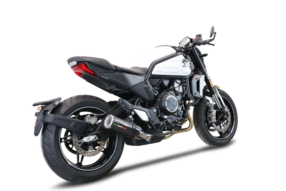 Escape compatível com Cf Moto 700 CL-X Sport 2025-2026, M3 Poppy , Escape legal, homologado, silenciador com db killer removível e tubo de ligação específico 