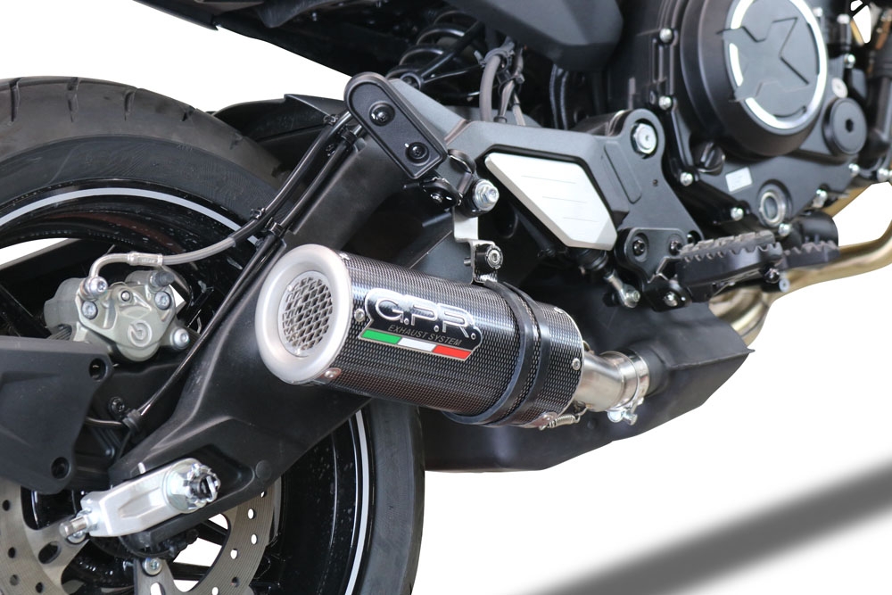 Escape compatível com Cf Moto 700 CL-X Sport 2025-2026, M3 Poppy , Escape legal, homologado, silenciador com db killer removível e tubo de ligação específico 