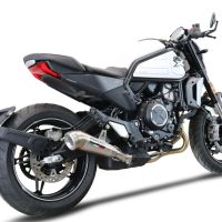 Escape compatível com Cf Moto 700 CL-X Sport 2025-2026, Powercone Evo, Escape legal, homologado, silenciador com db killer removível e tubo de ligação específico 