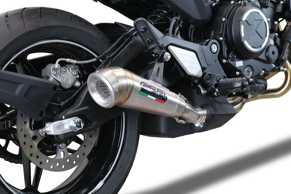 Escape compatível com Cf Moto 700 CL-X Sport 2025-2026, Powercone Evo, Escape legal, homologado, silenciador com db killer removível e tubo de ligação específico 