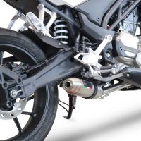 Escape compatível com Cf Moto 300 NK 2022-2024, Deeptone Inox, Escape completo, não legal para países da UE, com db killer removível 