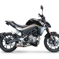 Escape compatível com Cf Moto 300 NK 2022-2024, M3 Inox , Escape completo, não legal para países da UE, com db killer removível 