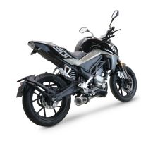 Escape compatível com Cf Moto 300 NK 2022-2024, M3 Inox , Escape completo, não legal para países da UE, com db killer removível 