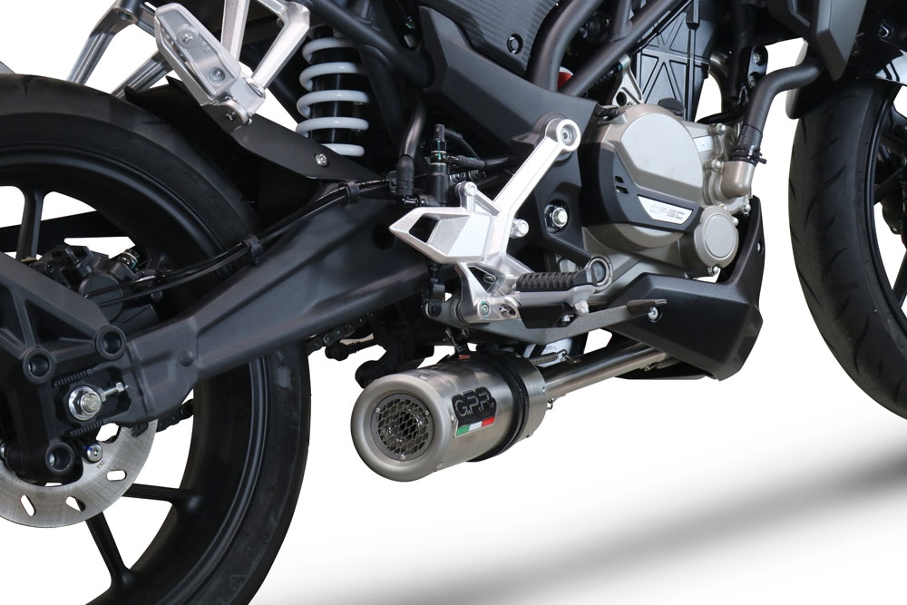 Escape compatível com Cf Moto 300 NK 2022-2024, M3 Inox , Escape completo, não legal para países da UE, com db killer removível 