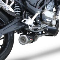 Escape compatível com Cf Moto 300 NK 2022-2024, M3 Poppy , Escape completo, não legal para países da UE, com db killer removível 