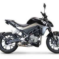 Escape compatível com Cf Moto 300 NK 2022-2024, Powercone Evo, Escape completo, não legal para países da UE, com db killer removível 