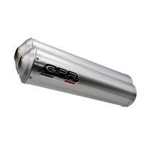 Escape compatível com Yamaha MT-01 2005-2011, Inox Tondo, Par de silenciosos de escape homologadas, com db killer removível e tubos de ligação específicos 