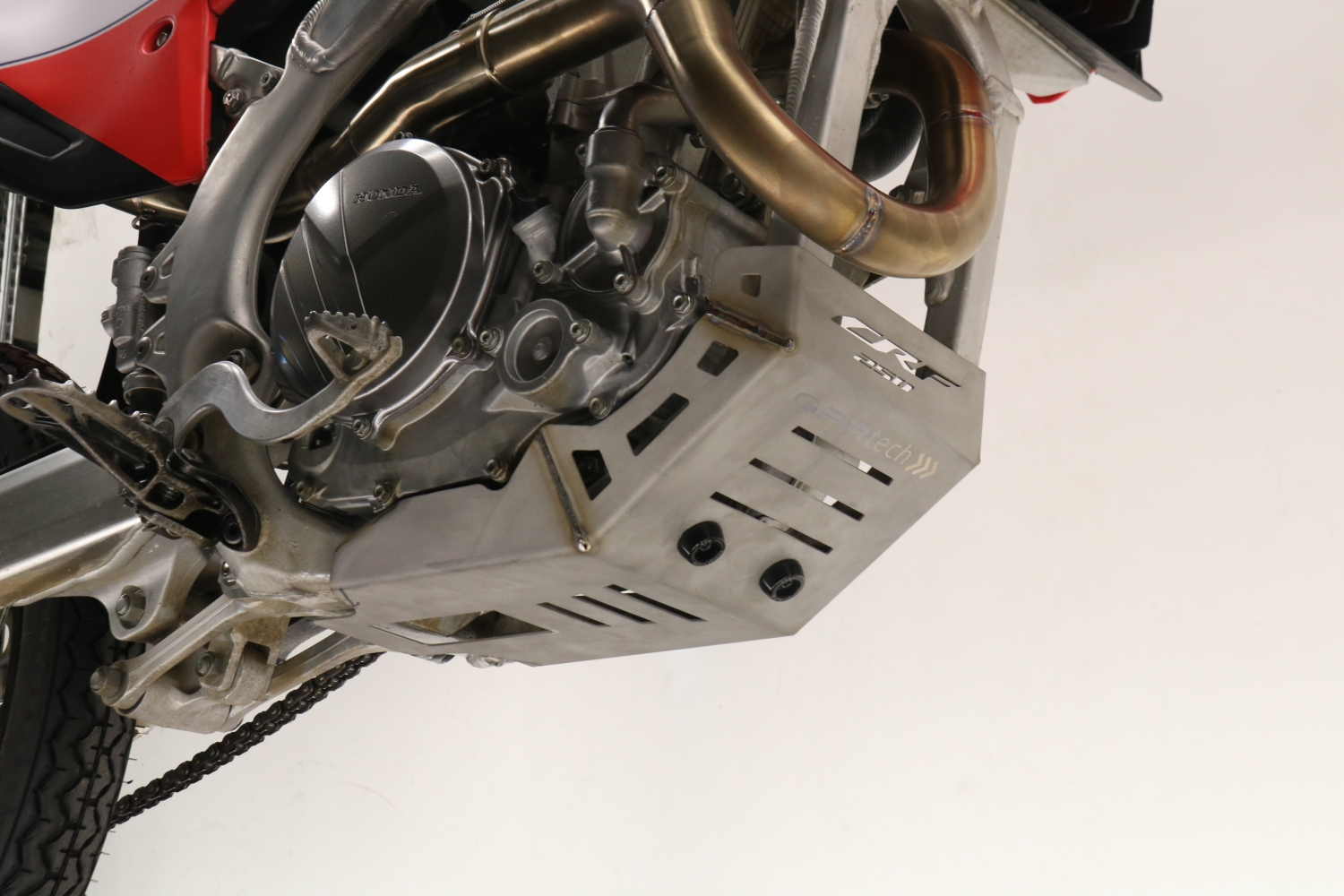 GPR TECH compatível com Honda Crf 300 RX 2022/2024 Placa antiderrapante de titânio 