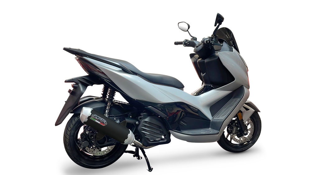 GPR escape compatível com  Zontes E 125 2023-2024, Pentascooter, Sistema homologado com catalisador linha completa, silencioso mais coletor 