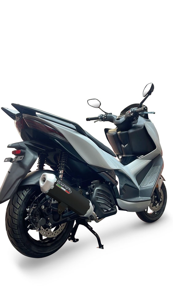 GPR escape compatível com  Zontes E 125 2023-2024, Pentascooter, Sistema homologado com catalisador linha completa, silencioso mais coletor 
