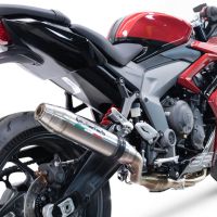 Escape compatível com Triumph Daytona 660 2023-2025, Deeptone Inox, Escape completo, não legal para países da UE, com db killer removível 