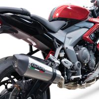 GPR escape compatível com  Triumph Daytona 660 2023-2025, New Grand Prix Evo Titanium, Sistema homologado com catalisador linha completa, silencioso mais coletor 
