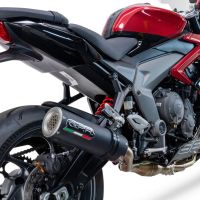 Escape compatível com Triumph Daytona 660 2023-2025, M3 Black Titanium, Escape completo, não legal para países da UE, com db killer removível 