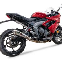Escape compatível com Triumph Daytona 660 2023-2025, Powercone Evo, Escape completo, não legal para países da UE, com db killer removível 