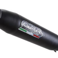 Escape compatível com Royal Enfield Meteor 350 2021-2023, Deeptone Nero, Sistema racing Silencioso com tubo de ligação 