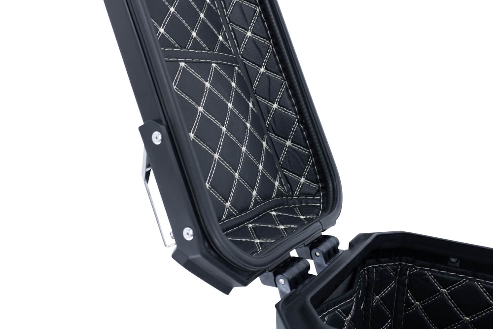 GPR TECH Par de malas laterais em alumínio sem rack específico, cor preta Capacidade 38 LT. + 38 LT. Capacidade 38 LT. + 38 LT.
