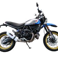 Escape compatível com Ducati Scrambler 800 Nightshift -Urban Motard 2021-2022, Albus Ceramic, Escape homologado, legal para mercados NÃO europeus, incluindo tubo de ligação e db killer removível 
