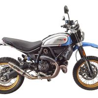 GPR escape compatível com  Ducati Scrambler 800 Icon -Icon Dark 2021-2022, Deeptone Inox, Escape legal, homologado, silenciador com catalisador, db killer removível e tubo de ligação específico 