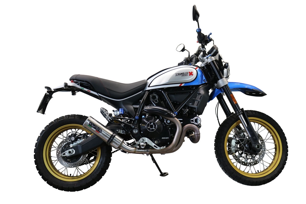 Escape compatível com Ducati Scrambler 800 Urban Motard 2021-2023, M3 Inox , Escape homologado, legal para mercados NÃO europeus, incluindo tubo de ligação e db killer removível 