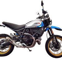 Escape compatível com Ducati Scrambler 800 Nightshift -Urban Motard 2021-2022, Powercone Evo, Escape homologado, legal para mercados NÃO europeus, incluindo tubo de ligação e db killer removível 