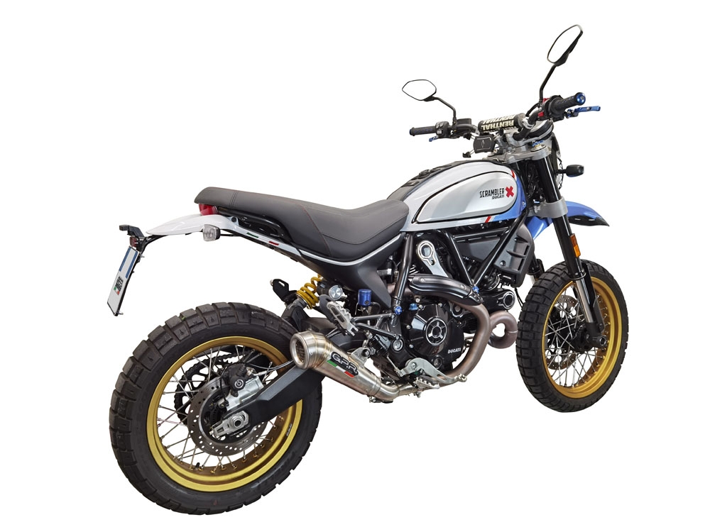 Escape compatível com Ducati Scrambler 800 Nightshift -Urban Motard 2021-2022, Powercone Evo, Escape homologado, legal para mercados NÃO europeus, incluindo tubo de ligação e db killer removível 