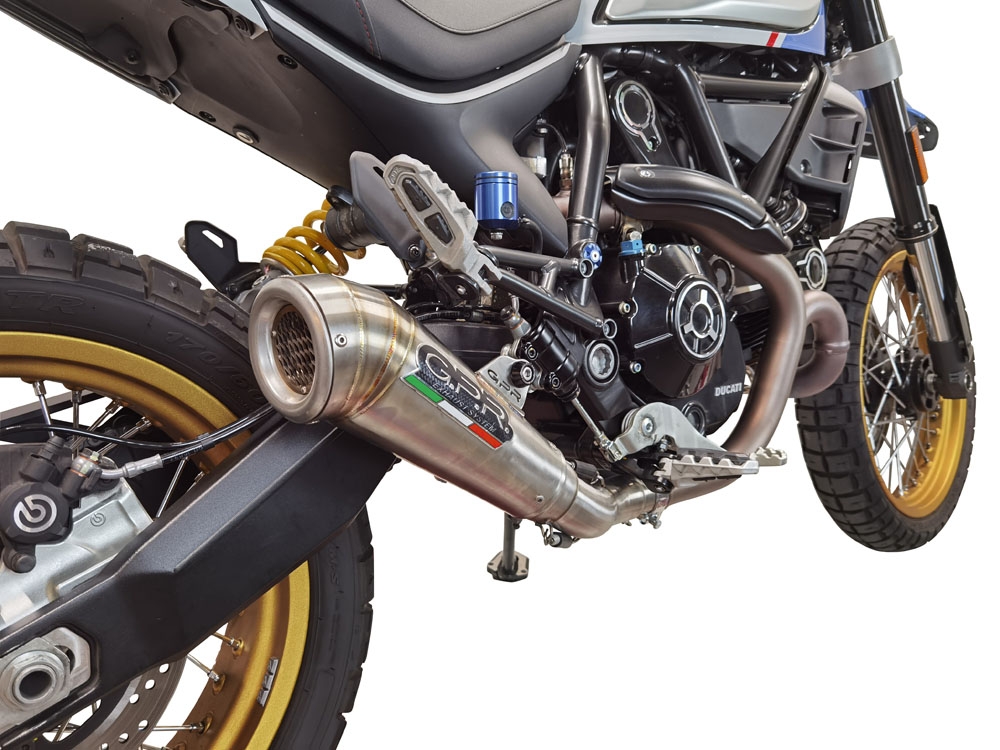 Escape compatível com Ducati Scrambler 800 Nightshift -Urban Motard 2021-2022, Powercone Evo, Escape homologado, legal para mercados NÃO europeus, incluindo tubo de ligação e db killer removível 