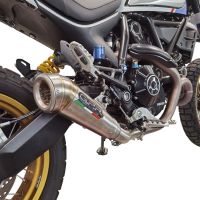 Escape compatível com Ducati Scrambler 800 Nightshift -Urban Motard 2021-2022, Powercone Evo, Escape homologado, legal para mercados NÃO europeus, incluindo tubo de ligação e db killer removível 