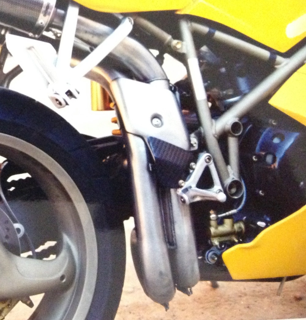Escape compatível com Ducati 998 -R -FE 2001-2004, Deeptone Inox, Escape semi-completo aprovado, com par de silenciadores com db killer removível 
