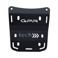 GPR TECH compatível com Ducati Multistrada V4 / V4S / V4S Sport 1100 2021/2024 Placa de encaixe específica Top Case ALPITECH 35-45-55 LT compatível com bagageiro original, aço inox com 4 pontos de ancoragem
