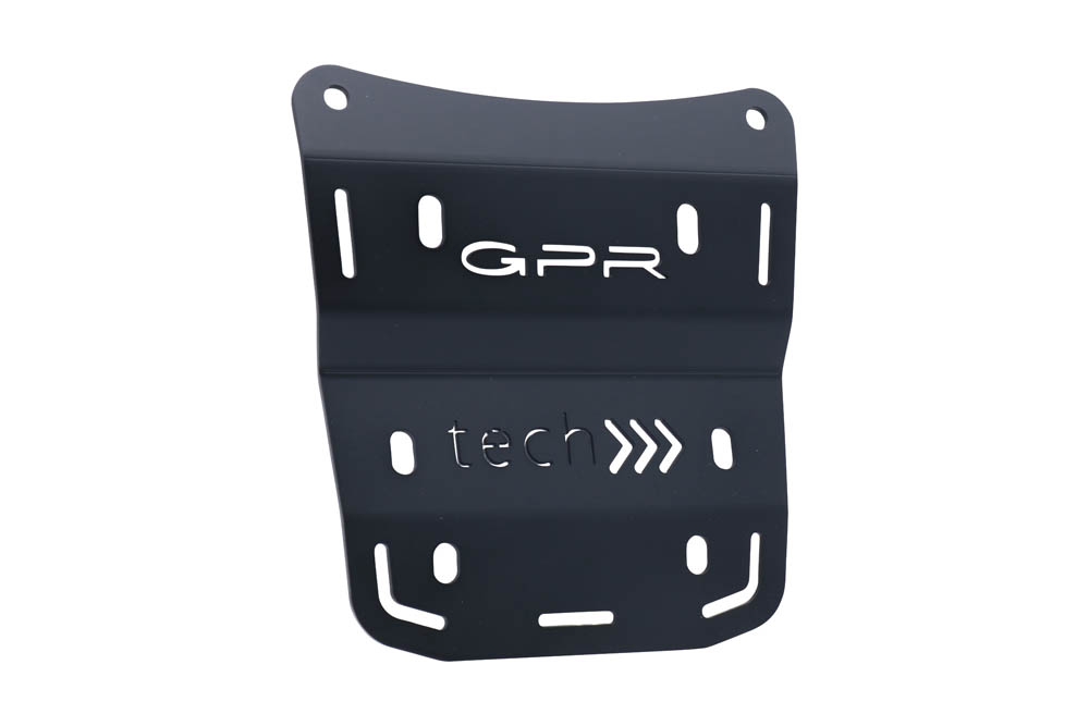 GPR TECH compatível com Ducati Multistrada V4 / V4S / V4S Sport 1100 2021/2024 Top Case Alpi-Tech em alumínio, cor preta com placa específica incluída Capacidade Litros 45
