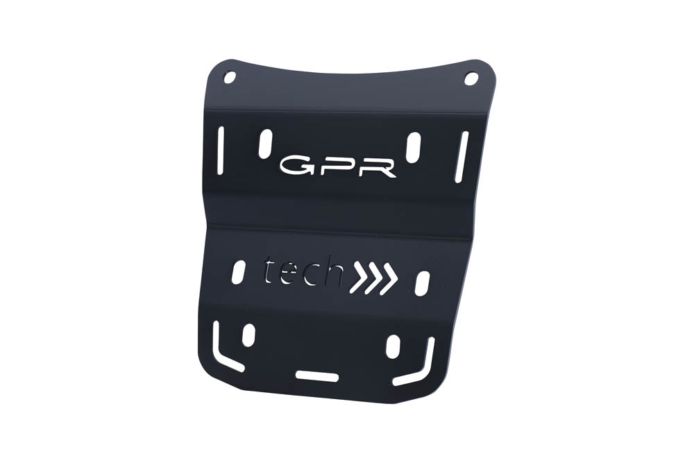 GPR TECH compatível com Ducati Multistrada V4 / V4S / V4S Sport 1100 2021/2024 Top Case Alpi-Tech em alumínio, cor preta com placa específica incluída Capacidade Litros 45