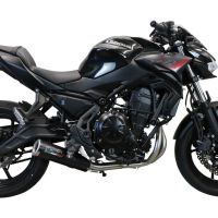 GPR escape compatível com  Kawasaki Ninja 650 2021-2022, M3 Black Titanium, Sistema homologado com catalisador linha completa, silencioso mais coletor 