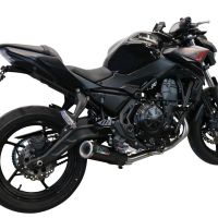GPR escape compatível com  Kawasaki Ninja 650 2021-2022, M3 Black Titanium, Sistema homologado com catalisador linha completa, silencioso mais coletor 