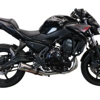 Escape compatível com Kawasaki Z 650 2017-2020, M3 Inox , Escape completo, não legal para países da UE, com db killer removível 