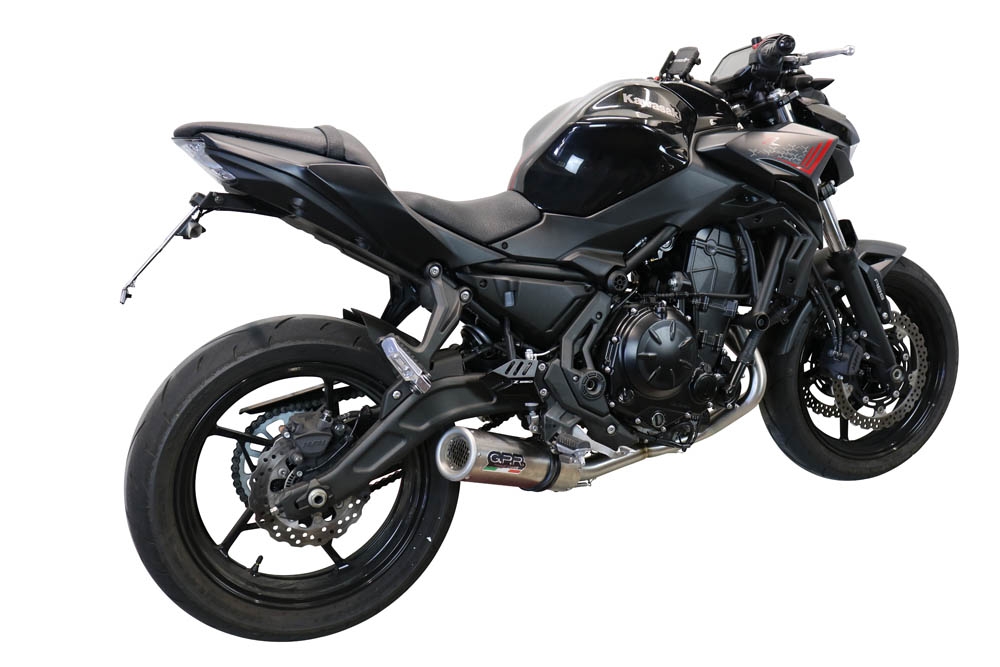 Escape compatível com Kawasaki Z 650 2017-2020, M3 Inox , Escape completo, não legal para países da UE, com db killer removível 