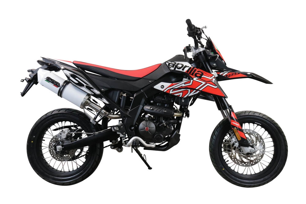 Escape compatível com Aprilia Sx 125 2021-2024, Albus Evo4, Escape homologado, legal para mercados NÃO europeus, incluindo tubo de ligação e db killer removível 